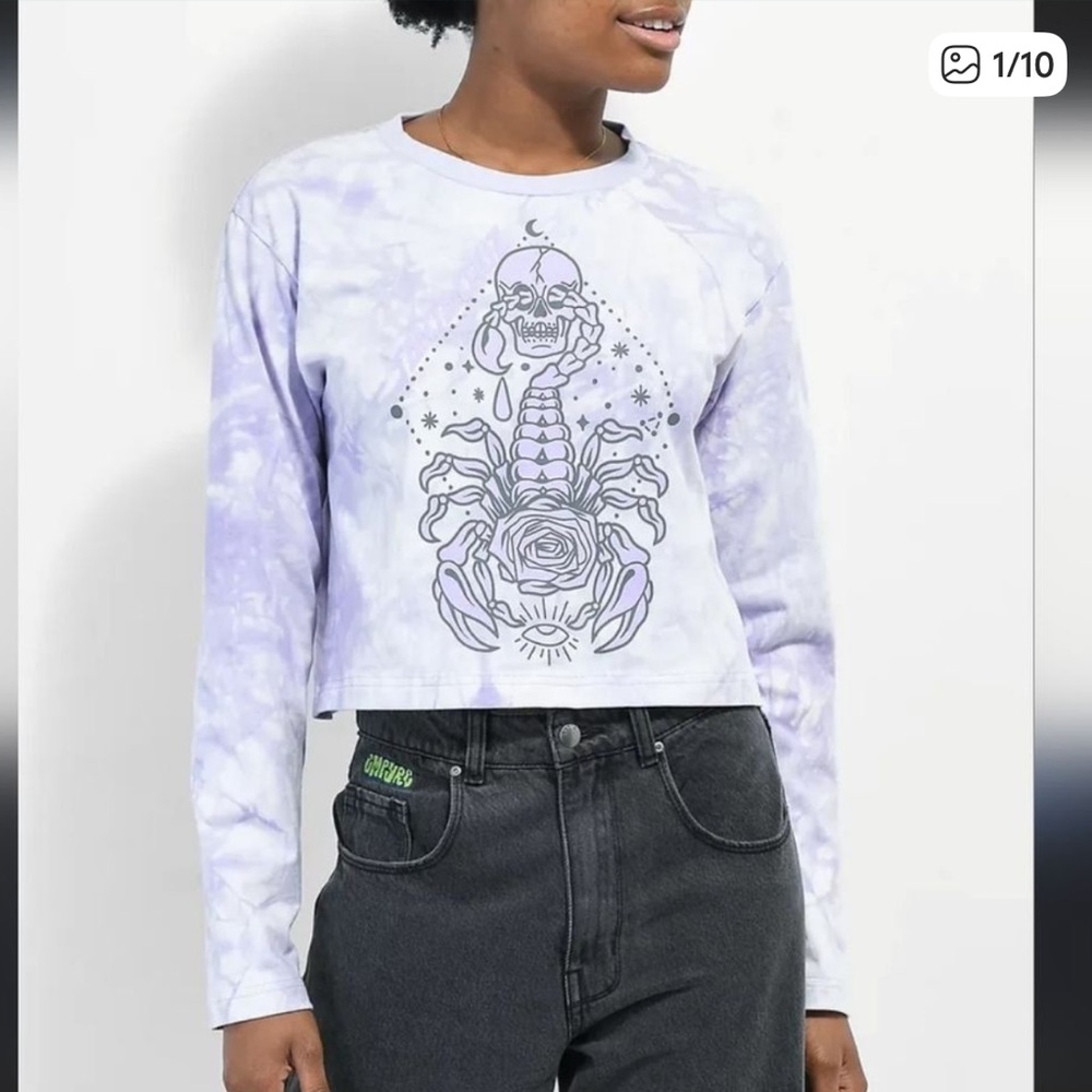 Santa Cruz Scorpio Tie Dye Long Sleeve Top